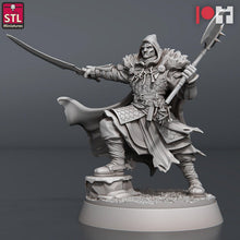 Load image into Gallery viewer, Cultist Captain Miniature: 32mm Resin RPG Figure, D&amp;D, Pathfinder
