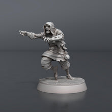 Load image into Gallery viewer, Zombie Miniature Set 2 | Zombie Wizard | Zombie Elf | Zombie Gnome/Halfling | Fat Undead | Curse of Strahd | 32mm | RPG | 5e DnD |Pathfinder
