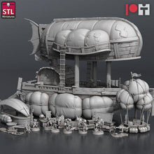 Load image into Gallery viewer, Airship Miniatures Set - Airship Boat Crew - Sailors - Seamen - Mechanic - Halfling - Pirate RPG Minis | Dungeons and Dragons | 5e
