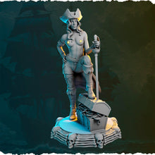 Load image into Gallery viewer, Pirate Miniatures Set 1 - Ladies of the Sea - Topless NSFW Female Pirates - RPG | Dungeons and Dragons | 5e

