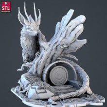 Load image into Gallery viewer, Druid Miniatures Set 4/Forest Guardian/Runic Glade/Forest Portal/Tabletop Terrain/Scatter Terrain/Dungeons and Dragons/Pathfinder/RPG
