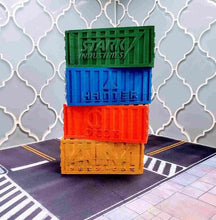 Load image into Gallery viewer, Shipping Containers - Miniature Terrain - Marvel: Crisis Protocol Terrain - Size 3 - 3D Printed
