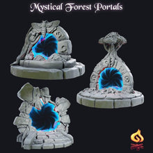 Load image into Gallery viewer, Forest Portal Terrain Set – Tabletop Terrain, Dungeons and Dragons, 32mm Scale
