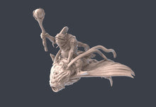 Load image into Gallery viewer, Mounted Fish Folk | Locathah Riders | Ocean Miniature | Underwater | Dungeons and Dragons Terrain
