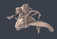 Load image into Gallery viewer, Mounted Fish Folk | Locathah Riders | Ocean Miniature | Underwater | Dungeons and Dragons Terrain
