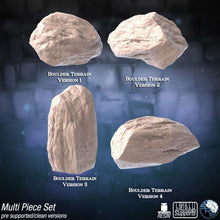 Load image into Gallery viewer, Boulder Terrain Set | Cave Scatter Terrain | Cavern | Underdark | Dungeons and Dragons | RPG | 32mm
