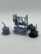 Load image into Gallery viewer, Butcher Props/Meat Stand - Tabletop Terrain | Scatter Terrain | Miniatures Terrain | Dungeons and Dragons | Pathfinder | RPG Terrain
