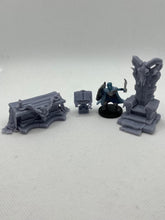 Load image into Gallery viewer, Boss Chamber | Altar | Throne | Pedestal | Spell Book | Scatter Terrain | Miniatures Terrain | Dungeons and Dragons | Pathfinder | 5e
