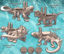 Load image into Gallery viewer, Ice Salamander | Ice Lizard | Lizard Mount | Ice Crystals | Frost Lizard | Frozen Creature | Huge Creature | Tundra Terrors| DnD | 32mm
