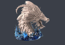 Load image into Gallery viewer, Leviathan | Sea Monster | Sea Serpent | Ocean Miniature | Underwater | Dungeons and Dragons Terrain | 32mm
