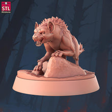 Load image into Gallery viewer, Wilderness Scavenger Pack | DnD Miniatures | Hyena Vulture Rat Miniatures | 32mm Tabletop RPG | D&amp;D Encounter

