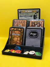 Load image into Gallery viewer, Board Game Apprentice 2.0 - Mini Card Holder - Token Organizer - 4 Deck Holder for Card Games and Small Board Games - Expandable

