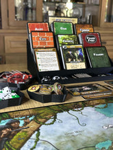 Load image into Gallery viewer, Board Game Apprentice 2.0 - Mini Card Holder - Token Organizer - 4 Deck Holder for Card Games and Small Board Games - Expandable
