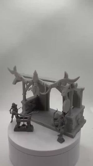 Bow and Arrow Maker Miniature Set | Archery Shop | Weapons Maker | Fletcher | Bow Target | Arrow Maker | Terrain | Dungeons and Dragons |RPG