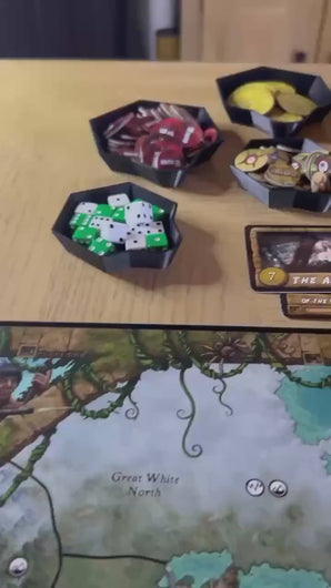 Board Game Apprentice 2.0 - Mini Card Holder - Token Organizer - 4 Deck Holder for Card Games and Small Board Games - Expandable
