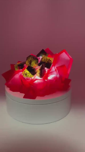 LED Crystal Dice Shrine: Translucent Dice Display for RPG