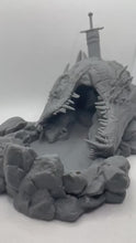 Load and play video in Gallery viewer, Slain Dragon Dice Tower | Dragon Dice Tower | Dungeons and Dragons Dice Tower | Beast Miniatures Dice Tower | Monster Dice Tower | DnD

