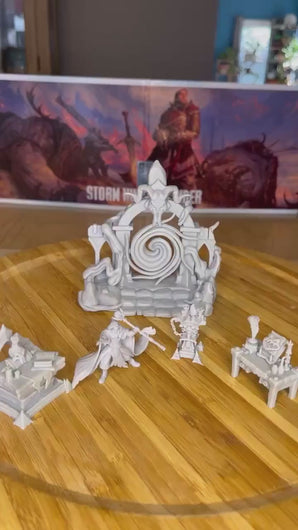 Dark Wizard Set | Wizard | Sorcerer | Warlock | Magic Altar | Spellcaster | Spellbook | DnD | 5e Miniatures | Dungeons and Dragons | RPG