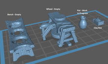 Load image into Gallery viewer, Pottery Props/Pottery Shop - Tabletop Terrain | Scatter Terrain | Miniatures Terrain | Dungeons and Dragons | Pathfinder | RPG Terrain
